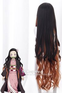 Tóc Giả Cosplay Nezuko Kamado Kimetsu No Yaiba