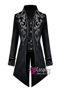 Tuxedo Gothic Halloween Black - Vest Đuôi Tôm Đen