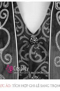 Tuxedo Gothic Halloween Black - Vest Đuôi Tôm Đen