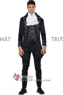 Tuxedo Gothic Halloween Black - Vest Đuôi Tôm Đen