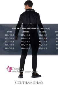 Tuxedo Gothic Halloween Black - Vest Đuôi Tôm Đen