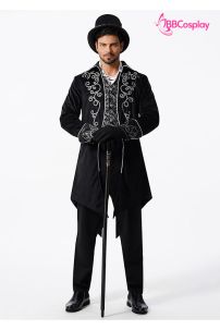 Tuxedo Gothic Halloween Black - Vest Đuôi Tôm Đen