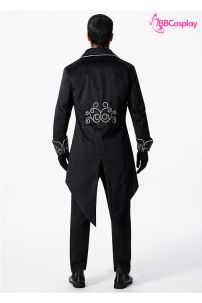 Tuxedo Gothic Halloween Black - Vest Đuôi Tôm Đen