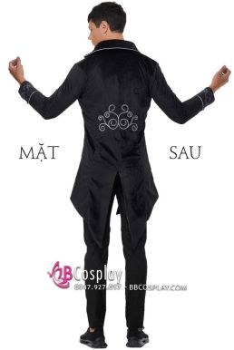 Tuxedo Gothic Halloween Black - Vest Đuôi Tôm Đen