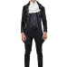 Vest Tuxedo Gothic Halloween Black - Vest Đuôi Tôm Đen