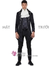 Tuxedo Gothic Halloween Black - Vest Đuôi Tôm Đen