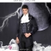 Vest Tuxedo Gothic Halloween Black - Vest Đuôi Tôm Đen