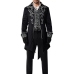 Vest Tuxedo Gothic Halloween Black - Vest Đuôi Tôm Đen