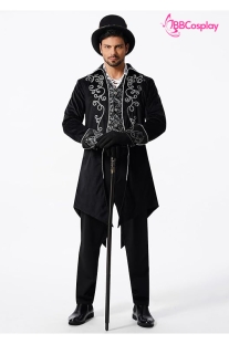 Tuxedo Gothic Halloween Black - Vest Đuôi Tôm Đen