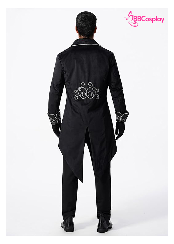 Tuxedo Gothic Halloween Black - Vest Đuôi Tôm Đen
