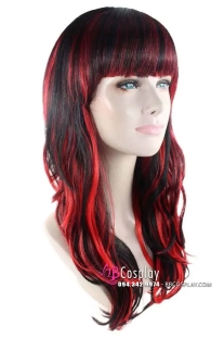 Tóc Xole Mái Ngang Đỏ Đen