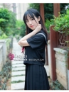 Đồ Seifuku Nữ Sinh Nhật Dễ Thương Áo Đen Váy Đen - Tay Ngắn