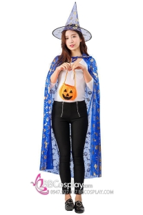 Áo Choàng Phù Thuỷ In Nhủ Kèm Nón