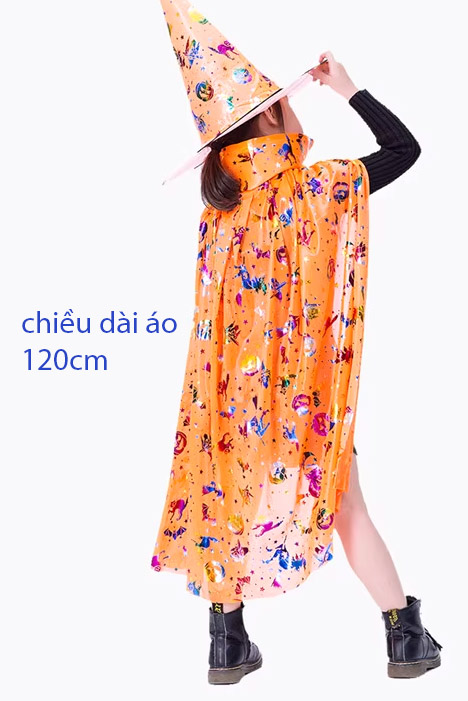Áo Choàng Phù Thuỷ Dài Áo 120Cm