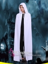 Áo Choàng Trắng Nhung Có Nón Dài Hallowen Costume