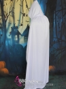 Áo Choàng Trắng Nhung Có Nón Dài Hallowen Costume