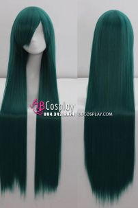 Tóc Dài Cơ Bản Màu Xanh Rêu 80Cm
