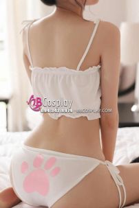 Bikini Cosplay Mèo Trắng Sexy