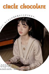 Đồng Phục Nữ Sinh Nhật Seifuku Cafe Sữa Dài Tay