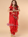 Trang Phục Belly Dance Đỏ Tay Ngắn Dạng Quần