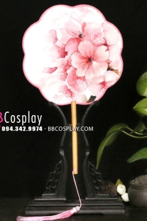 Quạt Mỹ Nhân Hoa- Hoa Anh Đào