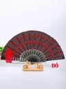 Quạt Ren Kim Sa - Màu Đỏ