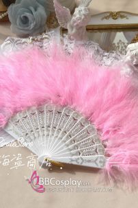 Quạt Lông Vũ Hồng