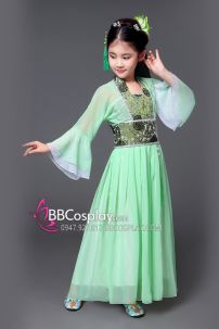 Đồ Cổ Trang Tiểu Hồng Thiên Nữ Bé Gái Tiểu Thanh