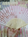 Uchiwa Quạt Vải Nhật Bản Hồng Hoa Đào