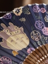 Uchiwa Quạt Vải Nhật Bản- Totoro Xanh Đậm