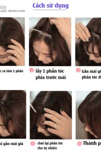 Tóc Giả Mái Có Tóc Mai