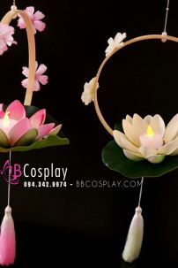 Lồng Đèn Hoa Đăng Sen Trắng