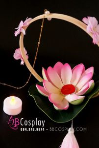 Lồng Đèn Hoa Đăng Sen Trắng