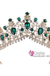 Vương Miện Đính Đá Xanh Jasmine
