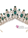 Vương Miện Đính Đá Xanh Jasmine