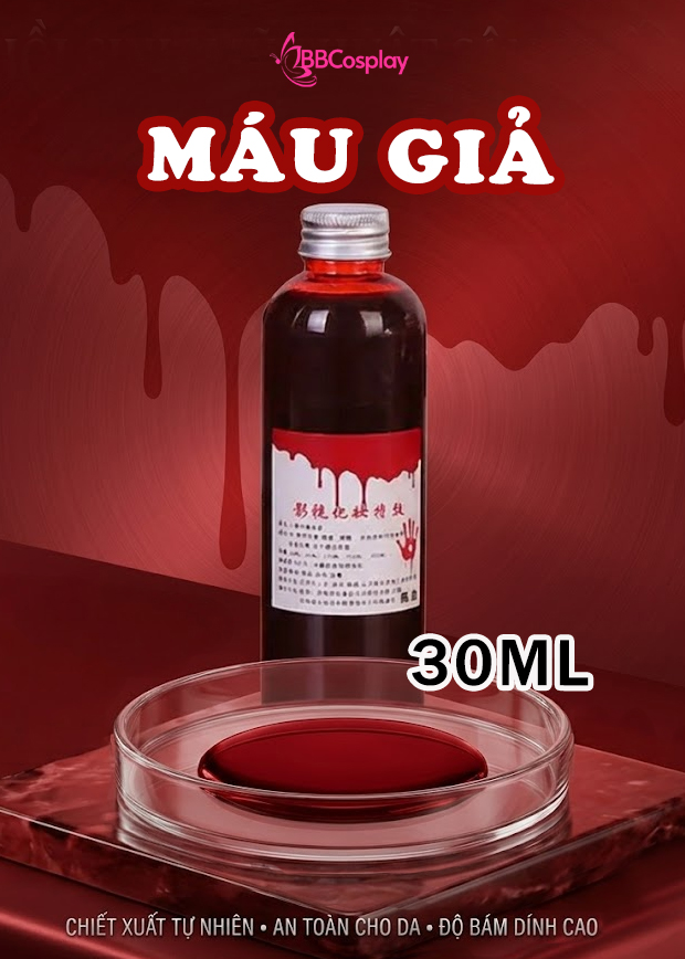 Máu Giả Hoá Trang Chai Mini 30ML Tạo Vết Thương