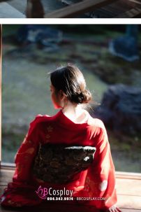Yukata Chuẩn Nhật Đỏ (Kimono Mùa Hè Rực Rỡ)