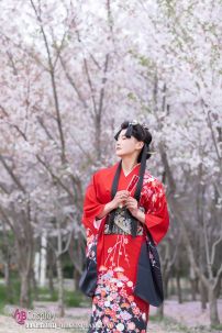 Yukata Chuẩn Nhật Đỏ (Kimono Mùa Hè Rực Rỡ)