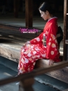Yukata Chuẩn Nhật Đỏ (Kimono Mùa Hè Rực Rỡ)