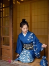Yukata Chuẩn Nhật Xanh Đàn Hạc Bay