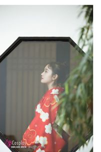 Yukata Đỏ Chuẩn Nhật Mùa Hè Rực Rỡ
