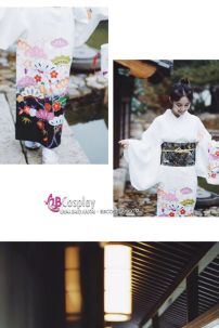 Yukata Trắng Chuẩn Nhật