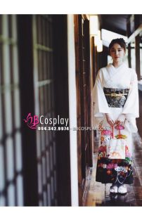 Yukata Trắng Chuẩn Nhật