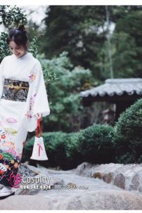 Yukata Trắng Chuẩn Nhật