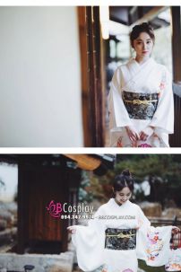 Yukata Trắng Chuẩn Nhật
