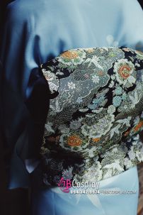 Yukata Chuẩn Nhật Tone Xanh Nhẹ Nhàng