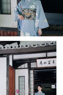 Yukata Chuẩn Nhật Tone Xanh Nhẹ Nhàng
