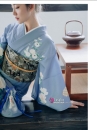 Yukata Chuẩn Nhật Tone Xanh Nhẹ Nhàng