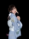 Yukata Chuẩn Nhật Tone Xanh Nhẹ Nhàng