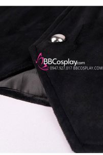 Vest Công Tước Đen Nhung Thêu Họa Tiết